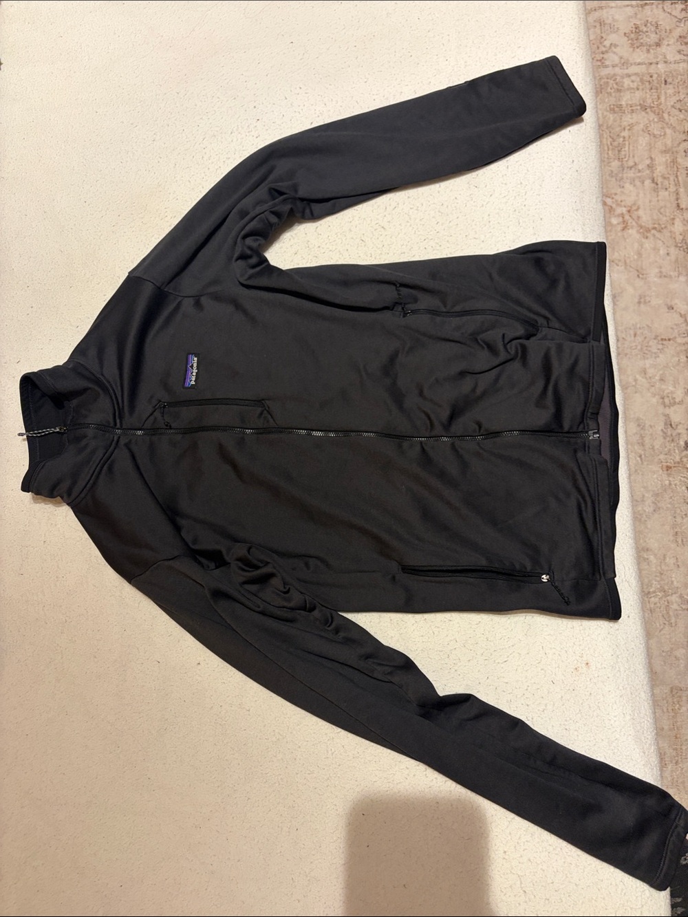 Patagonia Black Lightweight Full-Zip Shirt Jacket